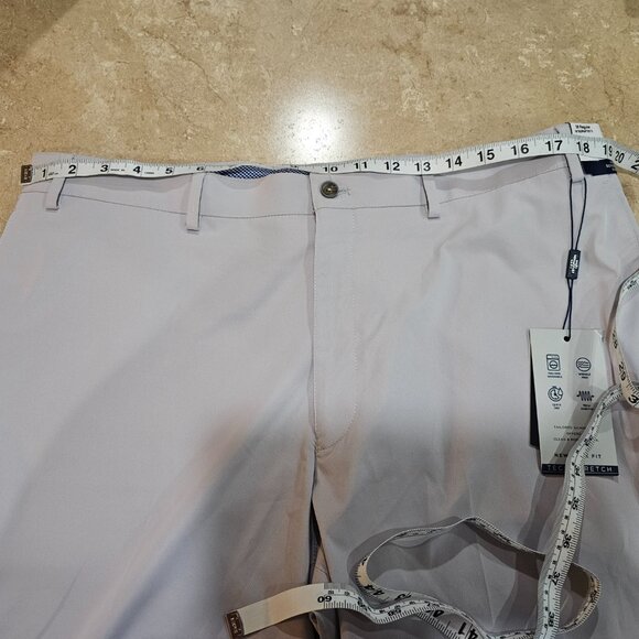 NWT Hart Schaffner Marx New York W760PN4T0013 Gray Flat Dress Pants Unhemmed 38R - Picture 3 of 8